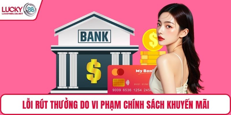 Lỗi rút thưởng do vi phạm chính sách khuyến mãi