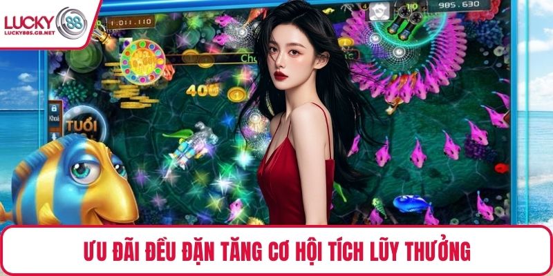 Ưu đãi đều đặn tăng cơ hội tích lũy thưởng